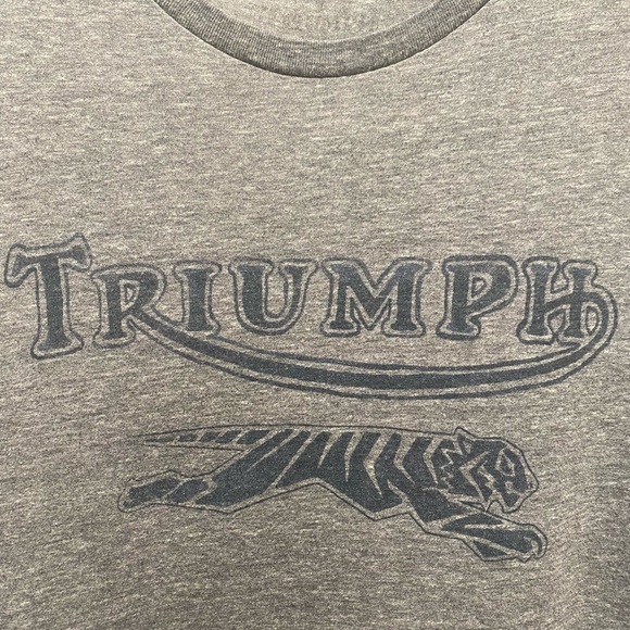 Triumph Other - Vintage Triumph Motorcycles 1973 Distressed Logo Men's Graphic Tee T-Shirt - L